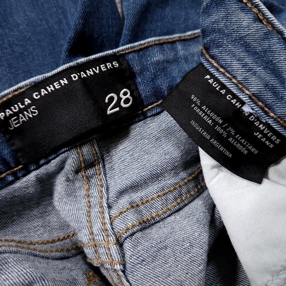 Paula Cahen D’anvers High Rise Wide Leg Jeans sz 28 - Picture 8 of 10